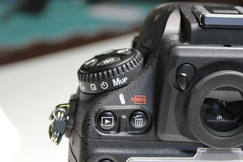 Nikon camera release-mode dial set to Mup